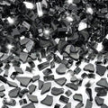 1/4 in Fire Glass Reflective Tempered Fireglass - 20 lb Black