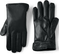 Lands' End Men's Cashtouch Lined Faux Leather Glove - Touchscreen