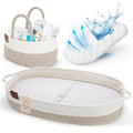 Cotton Moses Baby Changing Basket for Dresser - Soft Foam Pad