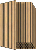 Acoustic Wall Panel 6 Pack 47.2 x 23.6 in - Decorative Noise Control