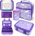 Bento Box with Stainless Steel Thermo and Insulated Bag - Unicorn Kids