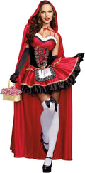 Dreamgirl Women's Red Riding Hood Costume - Quality Satin Look