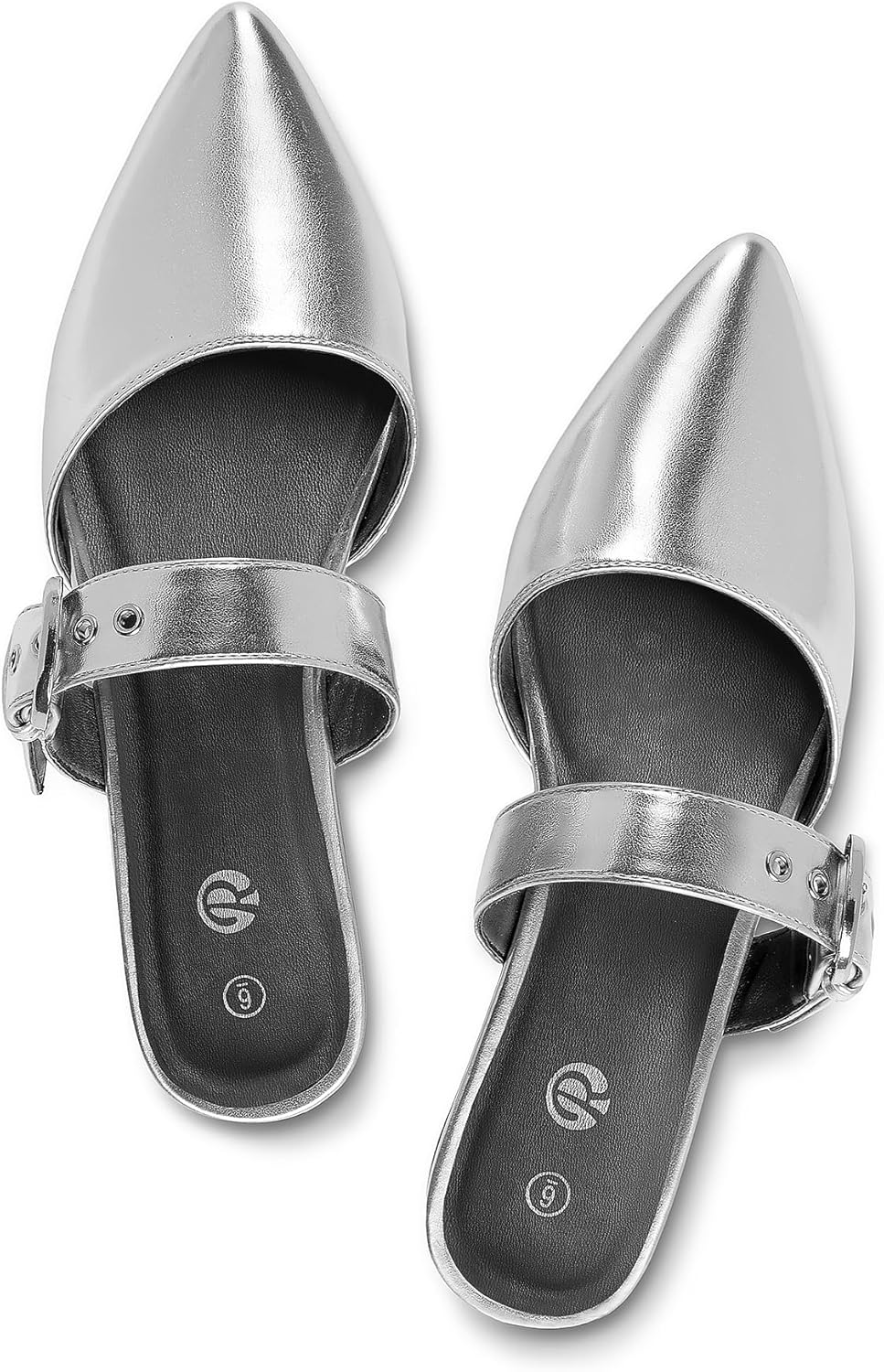 Stylish Adjustable Strap Pointed Toe Backless Mules for Women