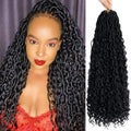 Goddess Locs Crochet Hair 22 in Pre Looped Faux Locs - Boho Protective