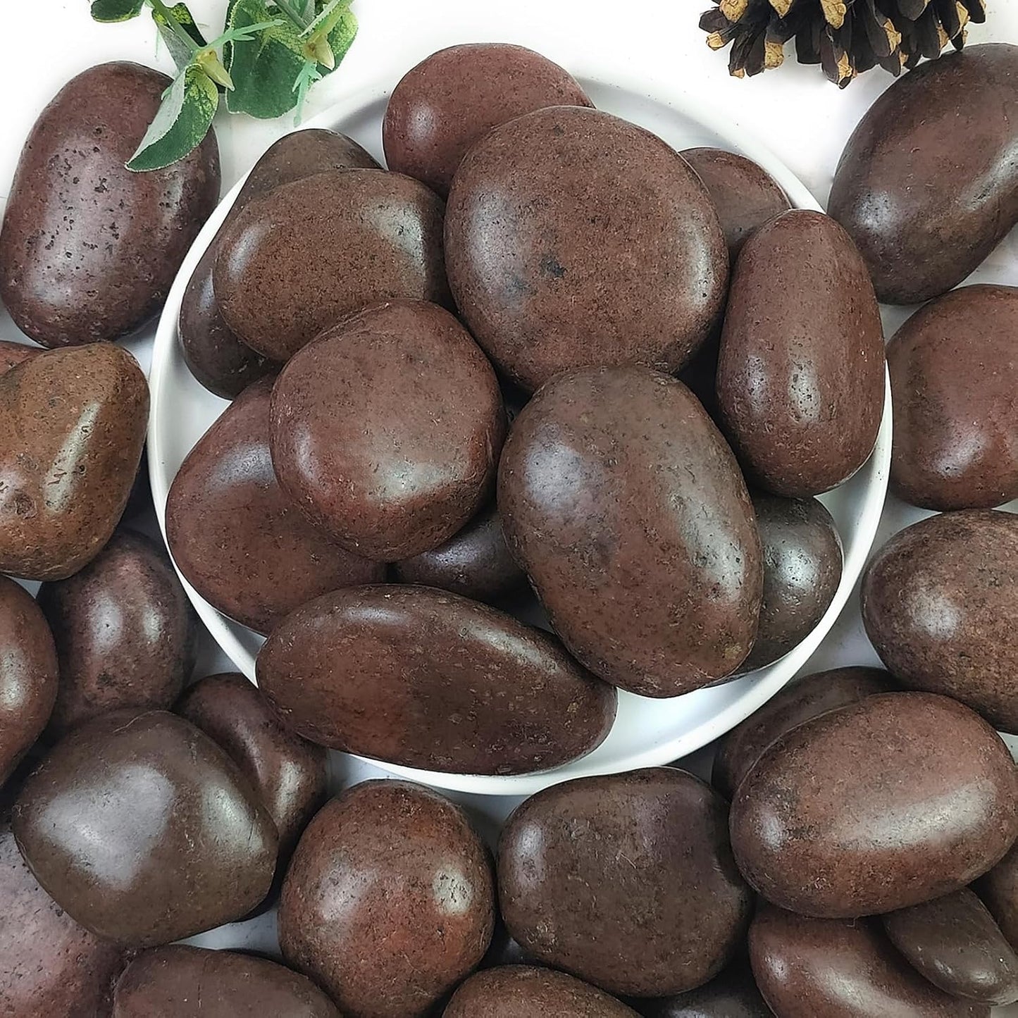 40lbs Red River Rocks for Landscaping and Indoor Plants
