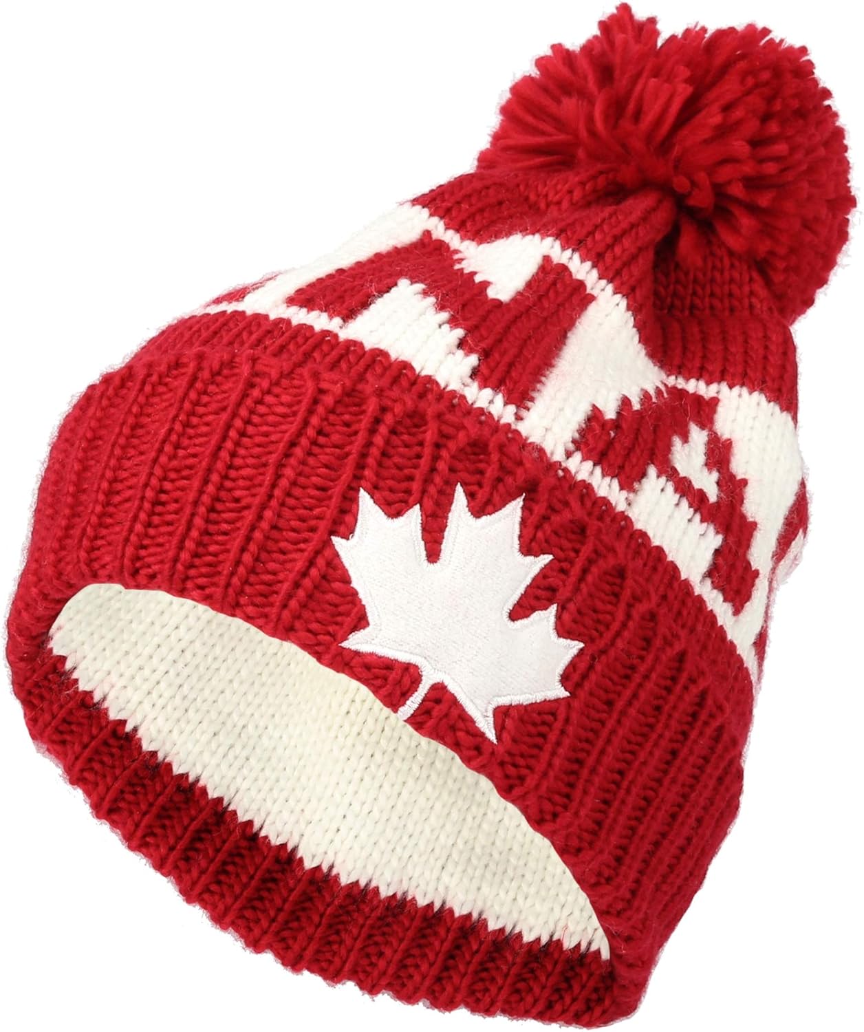 Classic Flag Pom Beanie by WITHMOONS