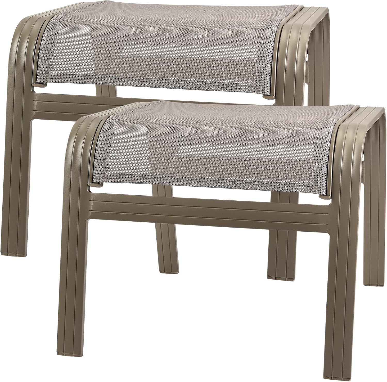 Outdoor Ottoman Patio Footstools for Garden and Poolside Use