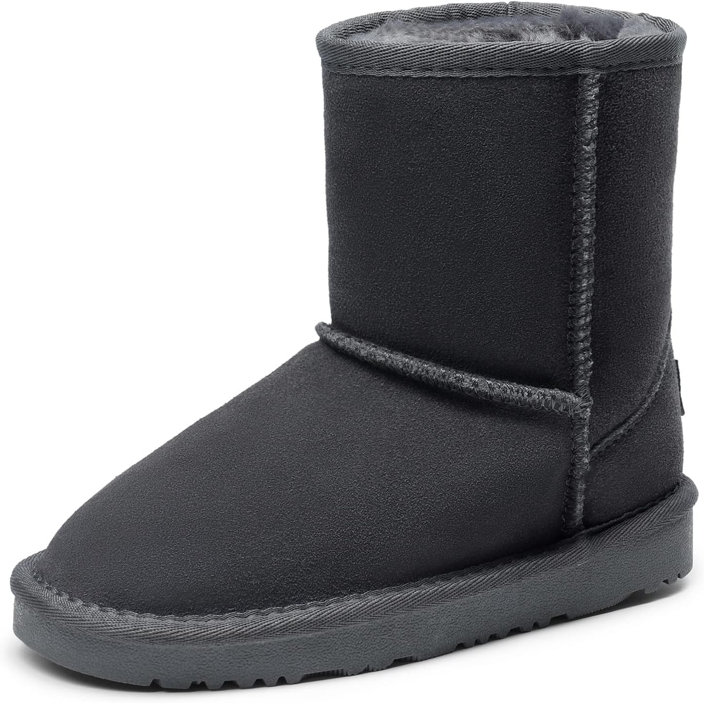DREAM PAIRS Kids Faux Fur Lined Winter Snow Boots for Comfort