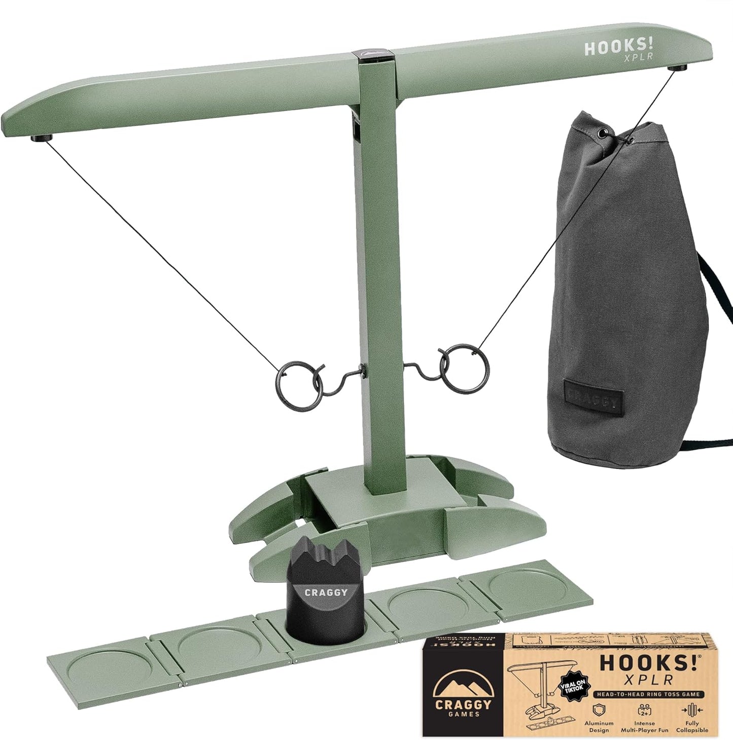 Craggy Games Ring Toss & Shot Ladder Game - Fun for All Ages