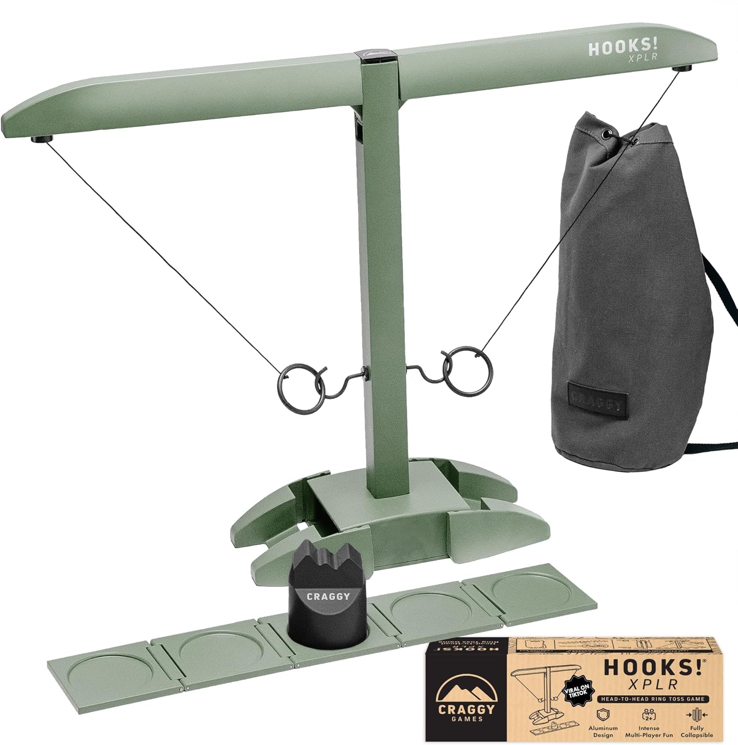 Craggy Games Ring Toss & Shot Ladder Game - Fun for All Ages