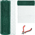 24in x 150ft Green Chicken Wire Fencing - Durable Garden & Poultry