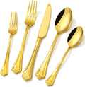 KINGSTONE 60-Piece Stainless Steel Flatware Set for 12 People