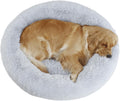 39in Calming Dog Bed Plush Donut Bed for Small to Large Dogs - Cozy