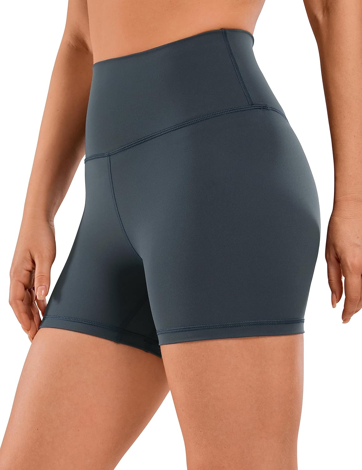 CRZ YOGA Naked Feeling Biker Shorts - High-Waist Workout Power
