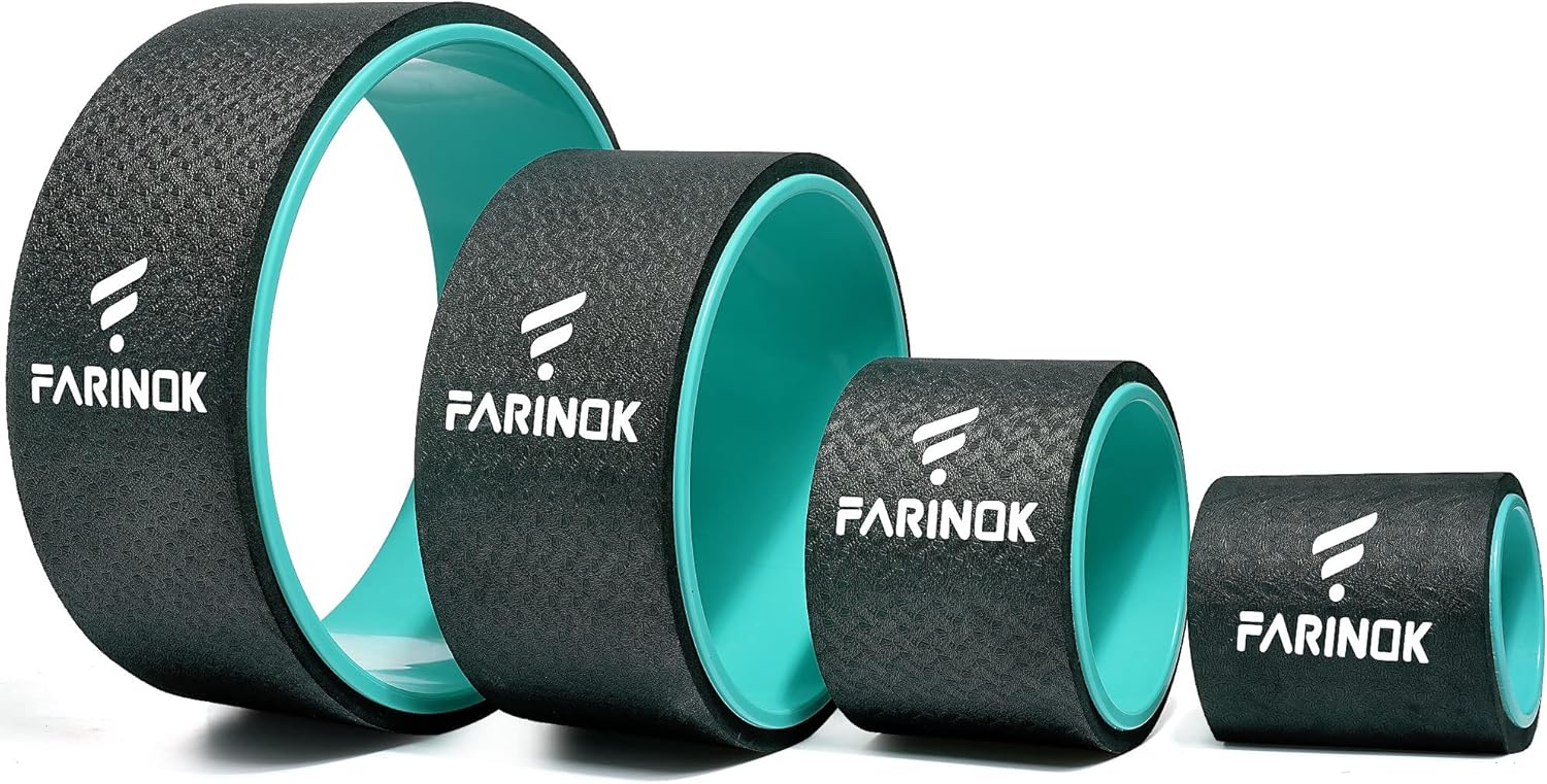 10MM Yoga Wheel Set: Pain Relief & Massage, FARINOK