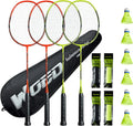 Professional Carbon Fiber Badminton Rackets Set for Backyard Play
