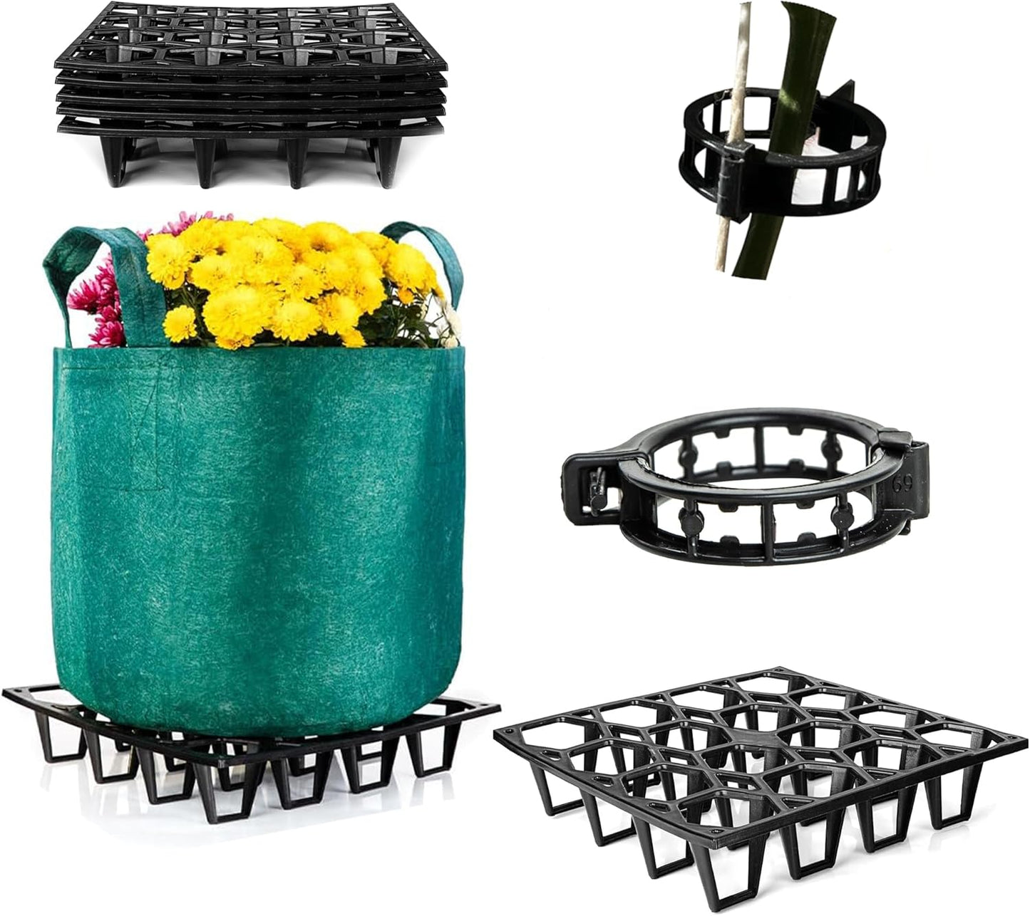 Heavy-Duty Pot Holder Plant Stand for Indoor and Outdoor Use