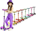 Kids Scooter with LED Wheel Lights for Fun Indoor Outdoor Play