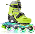 Kids Adjustable Inline Skates with Light Up Wheels - Ages 5-12
