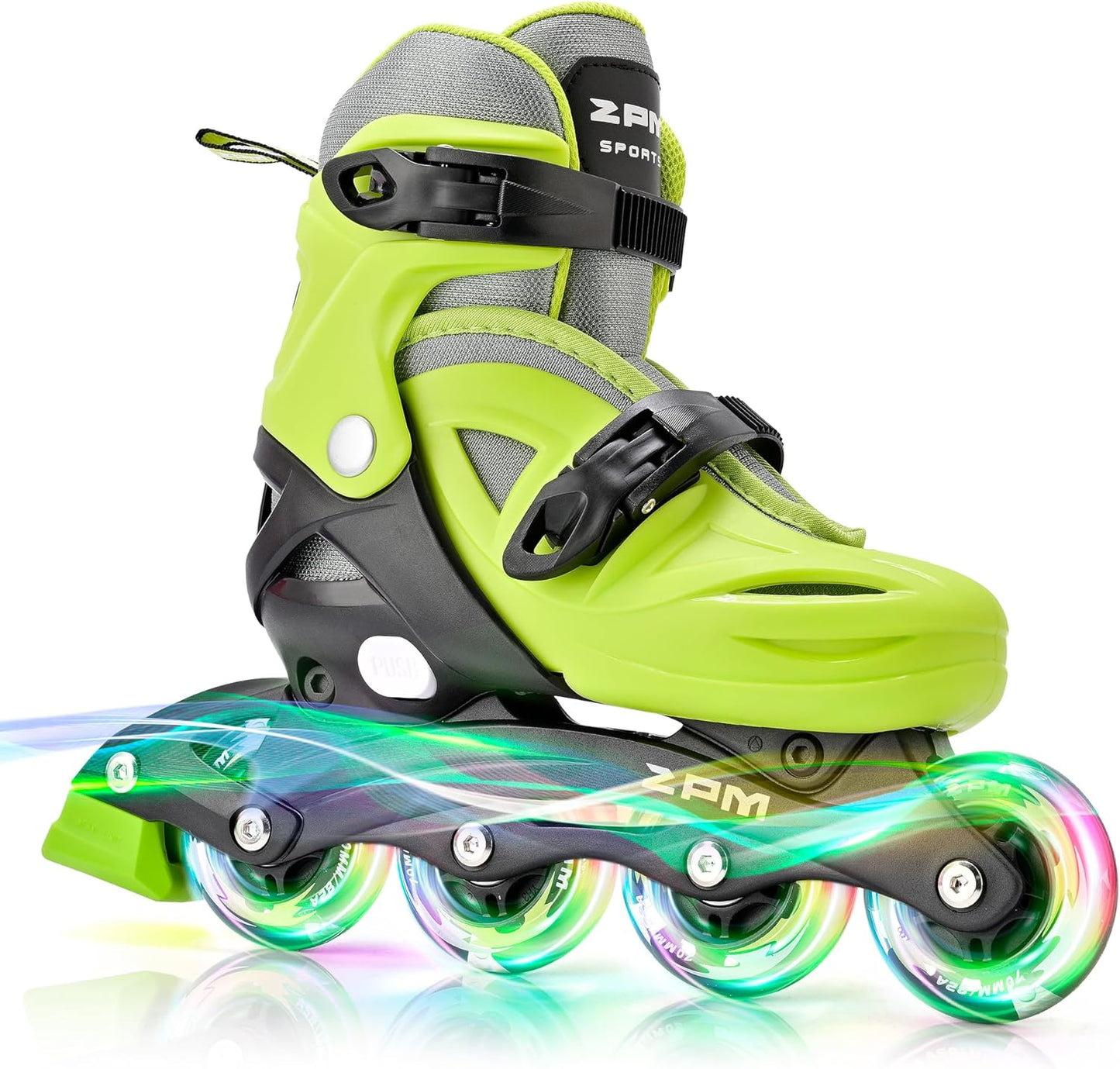 2PM SPORTS Inline Skates with Light Up Wheels for Kids Ages 5-12
