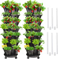 Strawberry Vertical Planter 2 Pack - 7 Tier Stacking Garden Tower