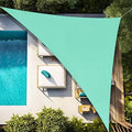 Artpuch 8 ft x 10 ft x 12.8 ft Turquoise Triangle Shade Sail