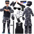 SWAT Police Officer Costume for Kids - Complete Camo Play Set
