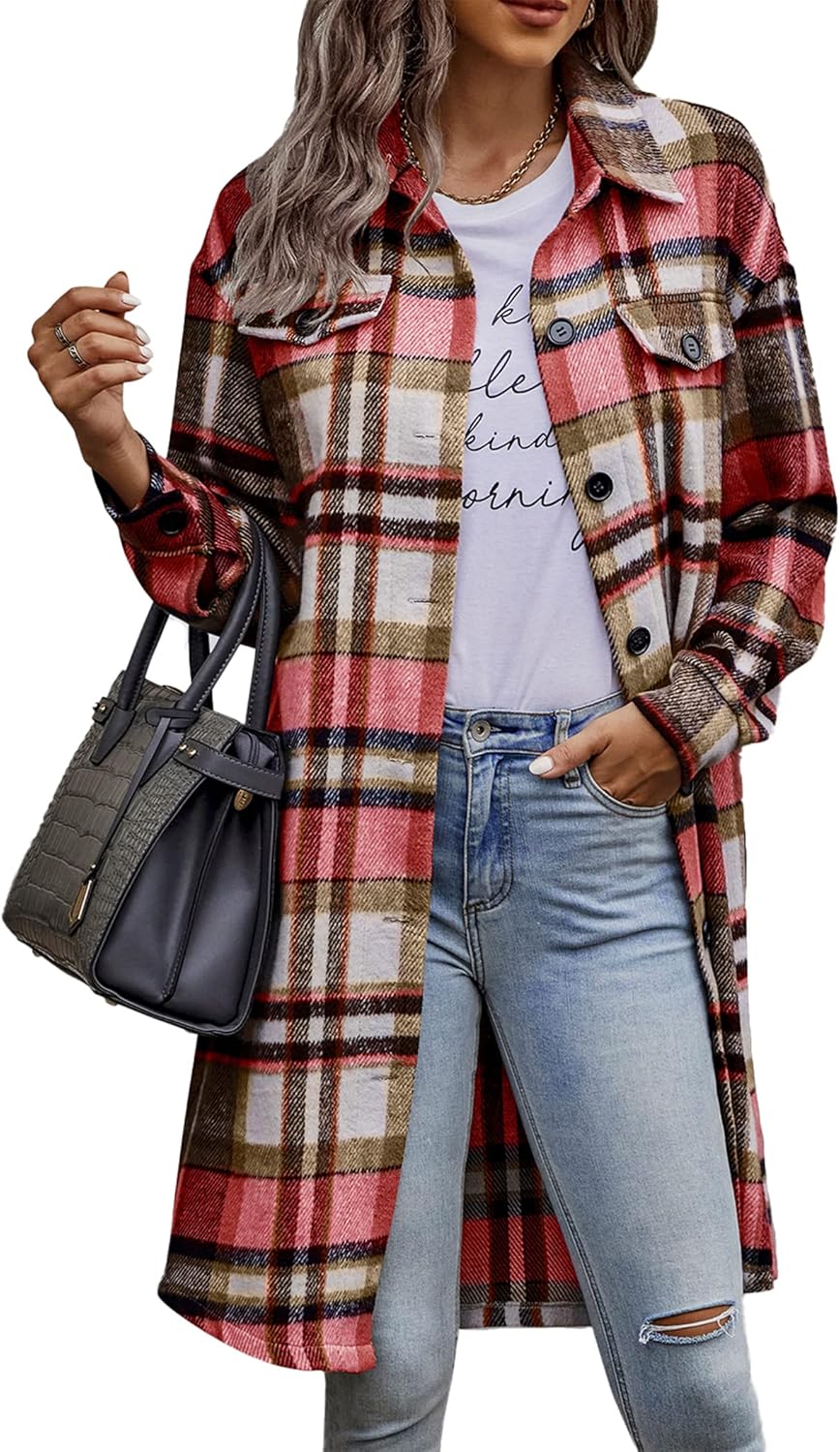 Plaid Shacket Jacket for Women - Stylish Fall Fashion 2025