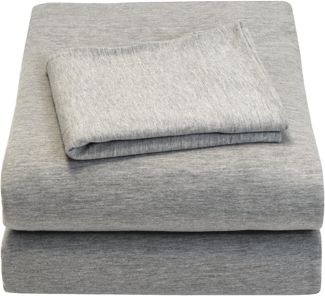 Twin XL Sheet Set - Knit Jersey Cotton for Ultimate Comfort