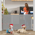 138 in Reinforced Retractable Baby Gate Extra Wide - Secure Barrier