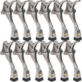 12 Packs Heavy Duty Kickdown Door Stopper - One Touch Adjustable Hold