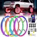 Nilight 17.5inch Double Row LED Wheel Ring Lights for Cars