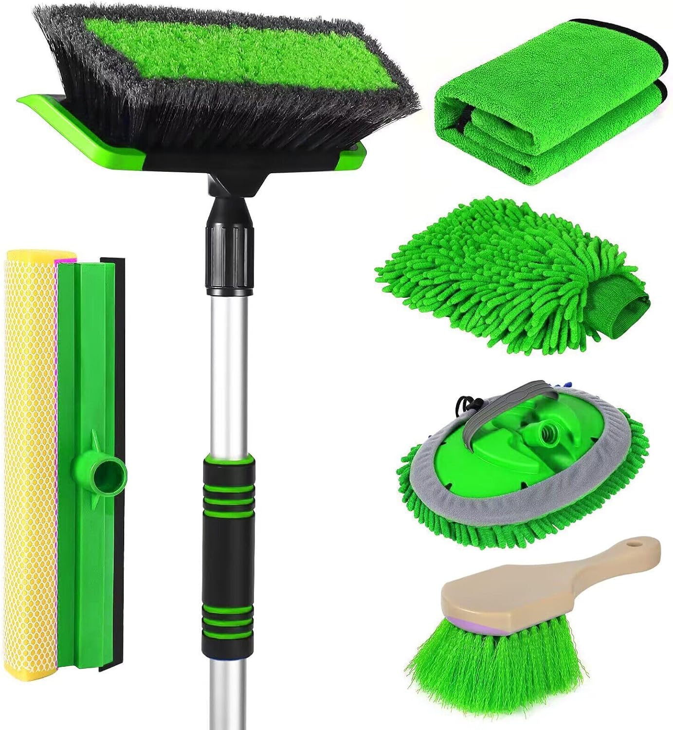 62 Inch Car Wash Brush with Long Handle for Scratch-Free Cleaning
