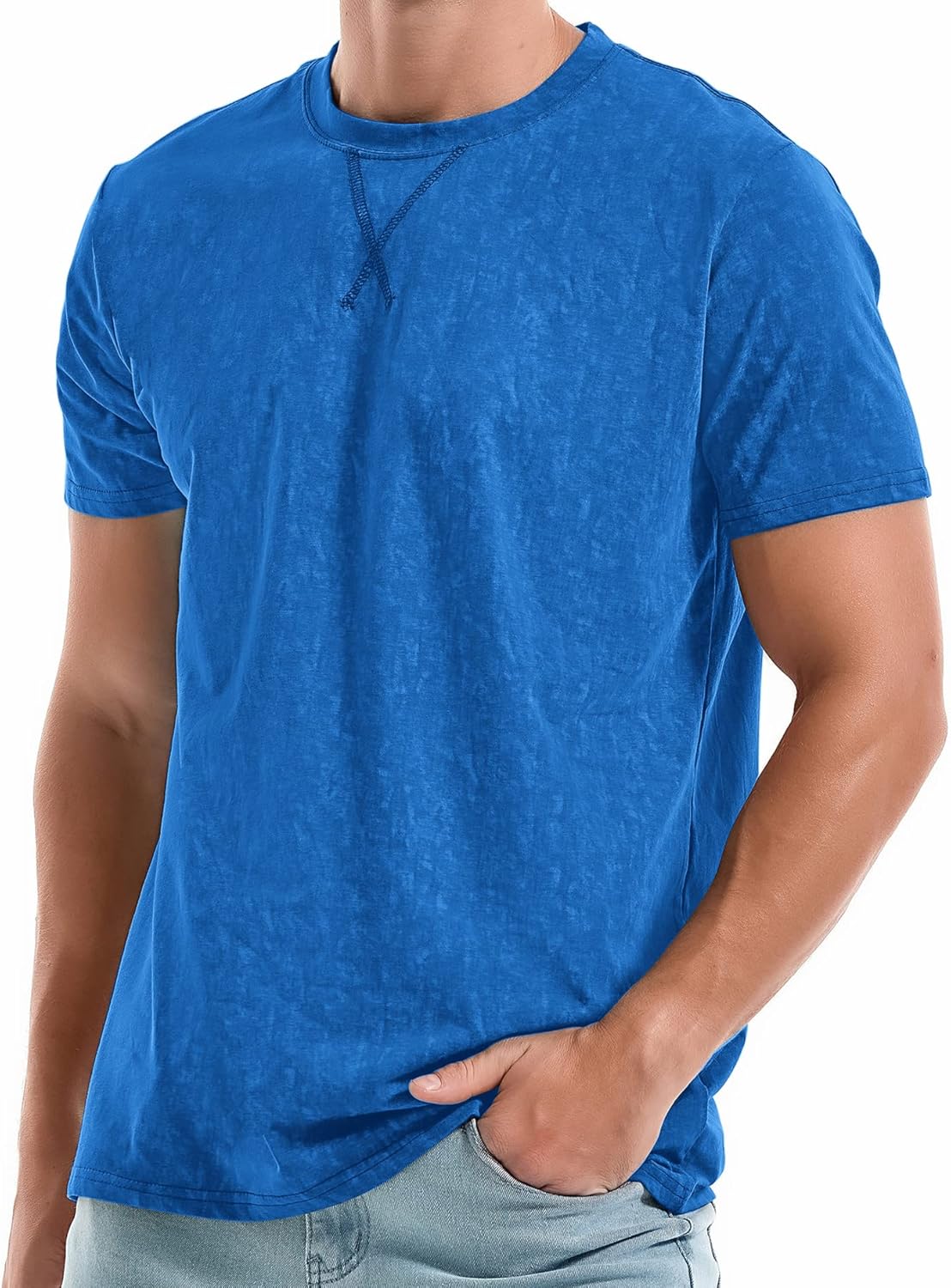 KLIEGOU Men's Premium Cotton Crew Neck T-Shirts for Style