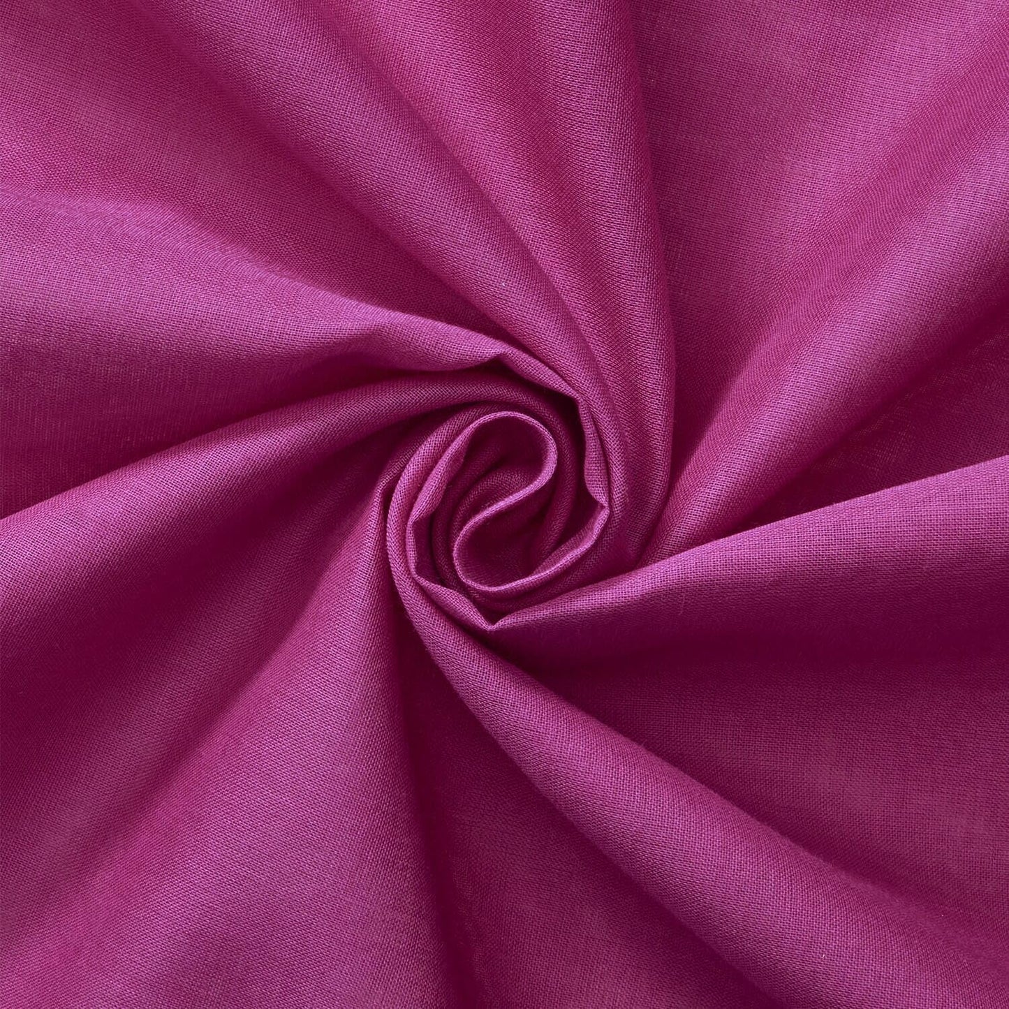 100% Cotton Voile Fabric Solid Pattern in Magenta - 5 Yard