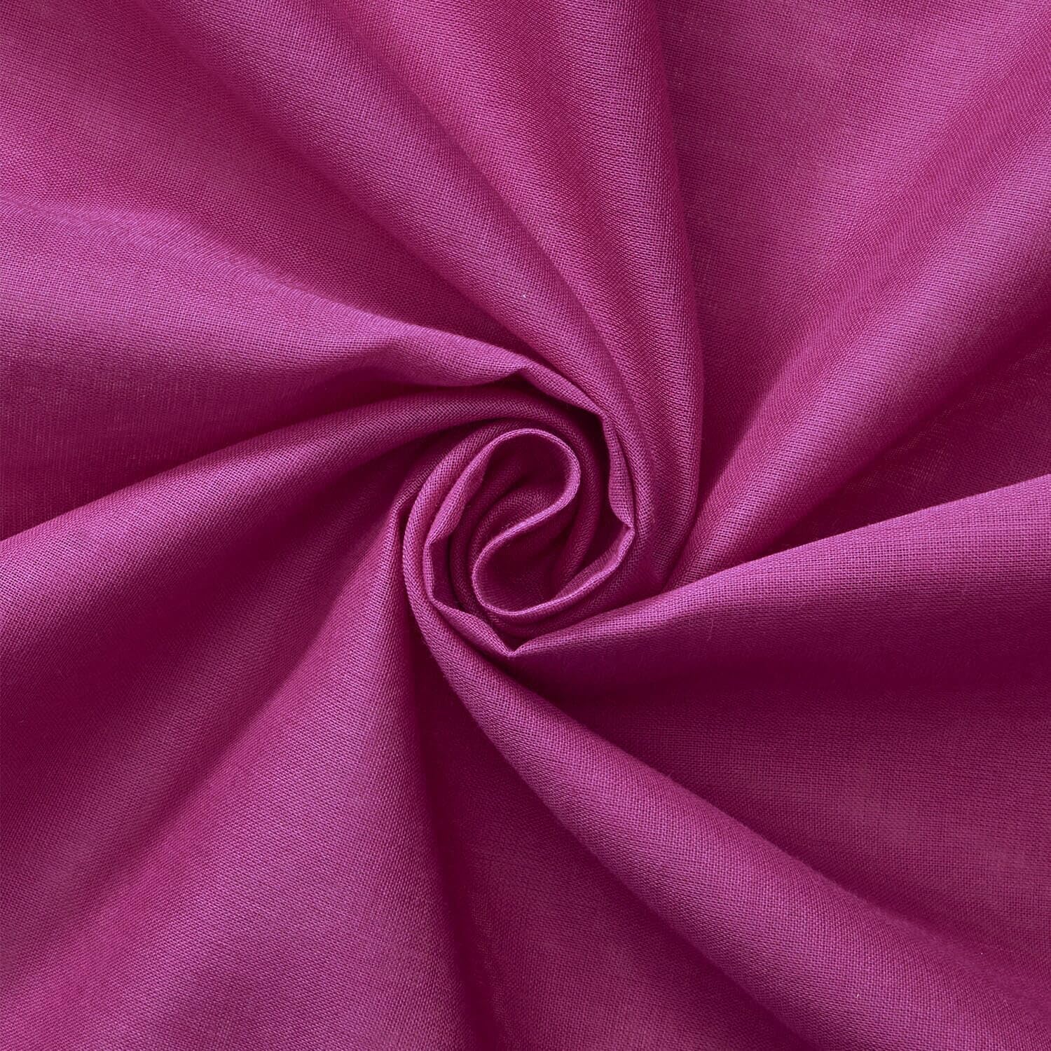 100% Cotton Voile Fabric Solid Pattern in Magenta - 5 Yard