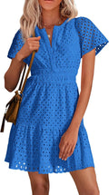 PRETTYGARDEN Womens Summer Short Dress V Neck A Line - Cute