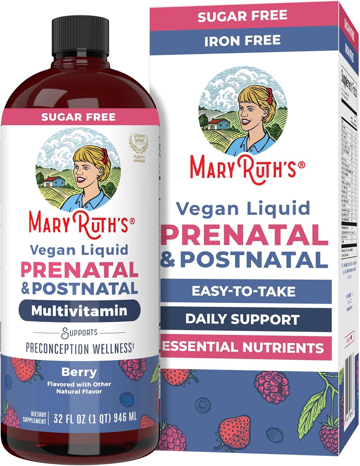 Prenatal & Postnatal Vitamins for Women - Sugar Free Liquid