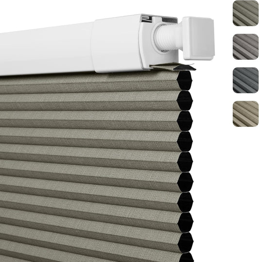 No Drill No Tools Blackout Cellular Shades for Indoor Windows