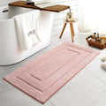Pink Bathroom Rugs 24in x 48in Non Slip Washable Bath Mat - Plush
