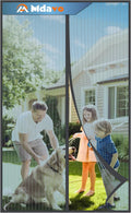 Magnetic Screen Door Mesh 36 x 80 in - Keeps Bugs Out, Pet Friendly