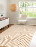 Lahome Abstract Bedroom Rugs 4x6 - Soft Washable Rainbow Accent