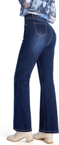 Petite Women's Stretch Flare Jeans High Waisted Bootcut - Perfect 24