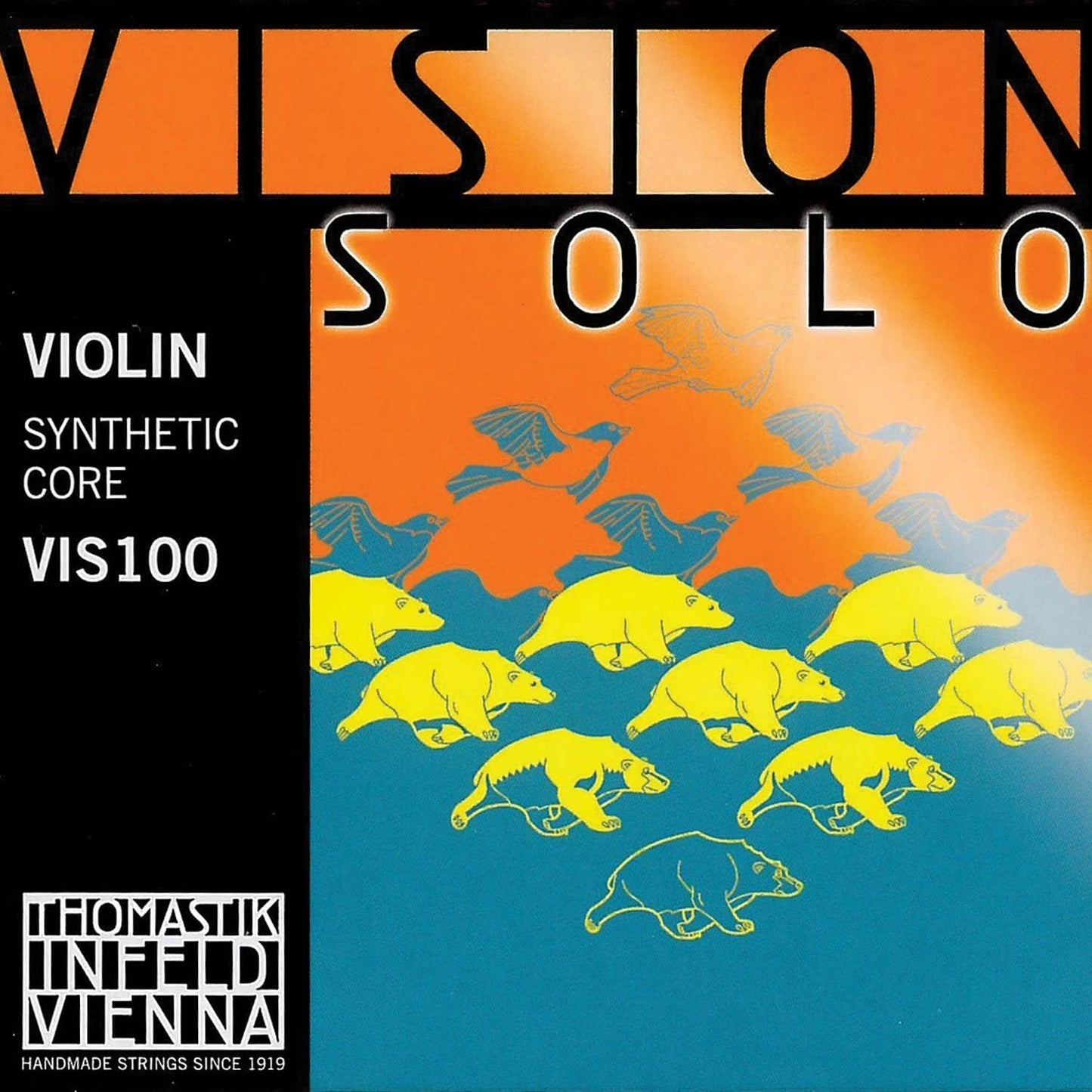 Thomastik Vision Solo Violin String Set - Medium Gauge Quality