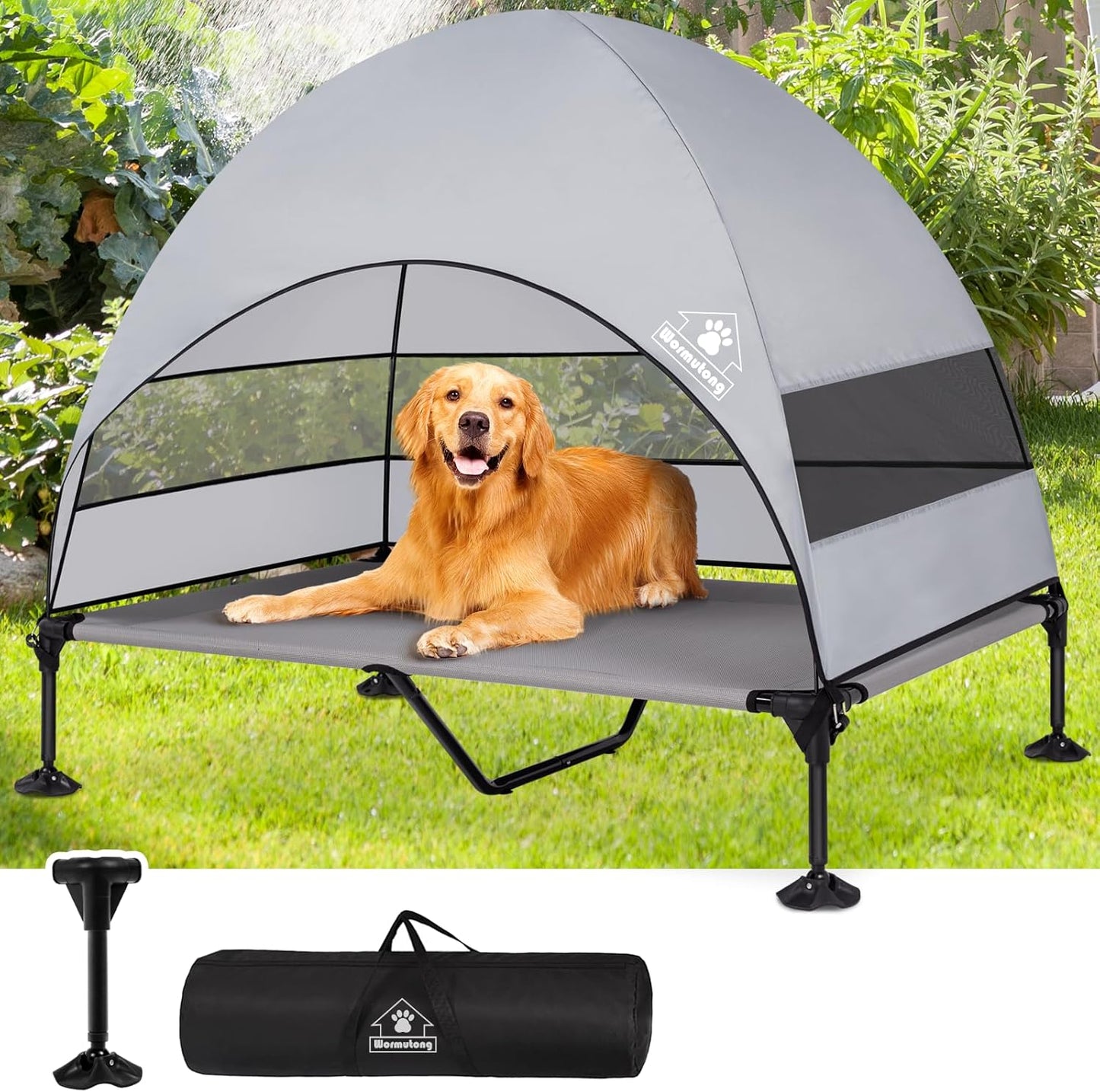 Outdoor Dog Bed with Canopy - Ultimate Shade!