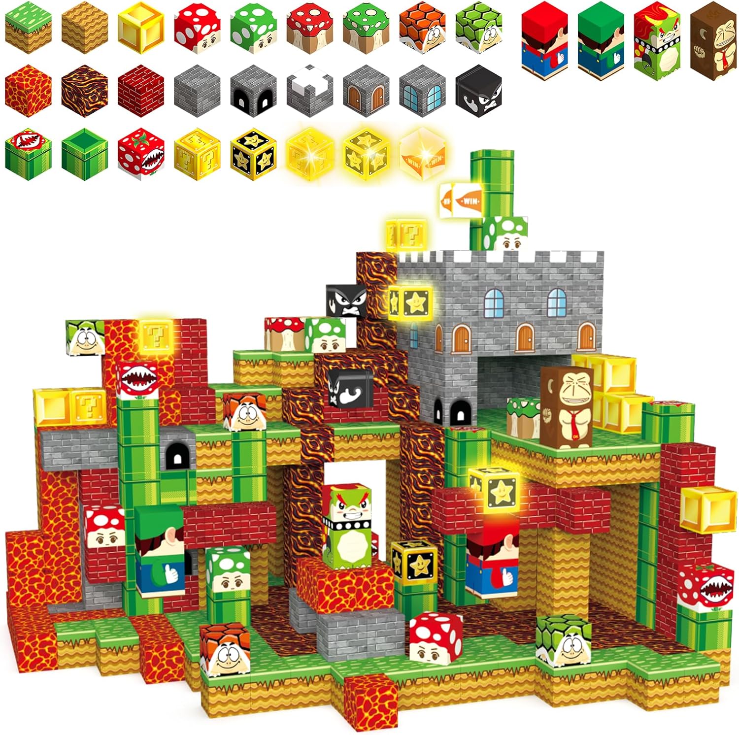 200PCS Magnetic Blocks Building Toys for Creative Playtime Fun