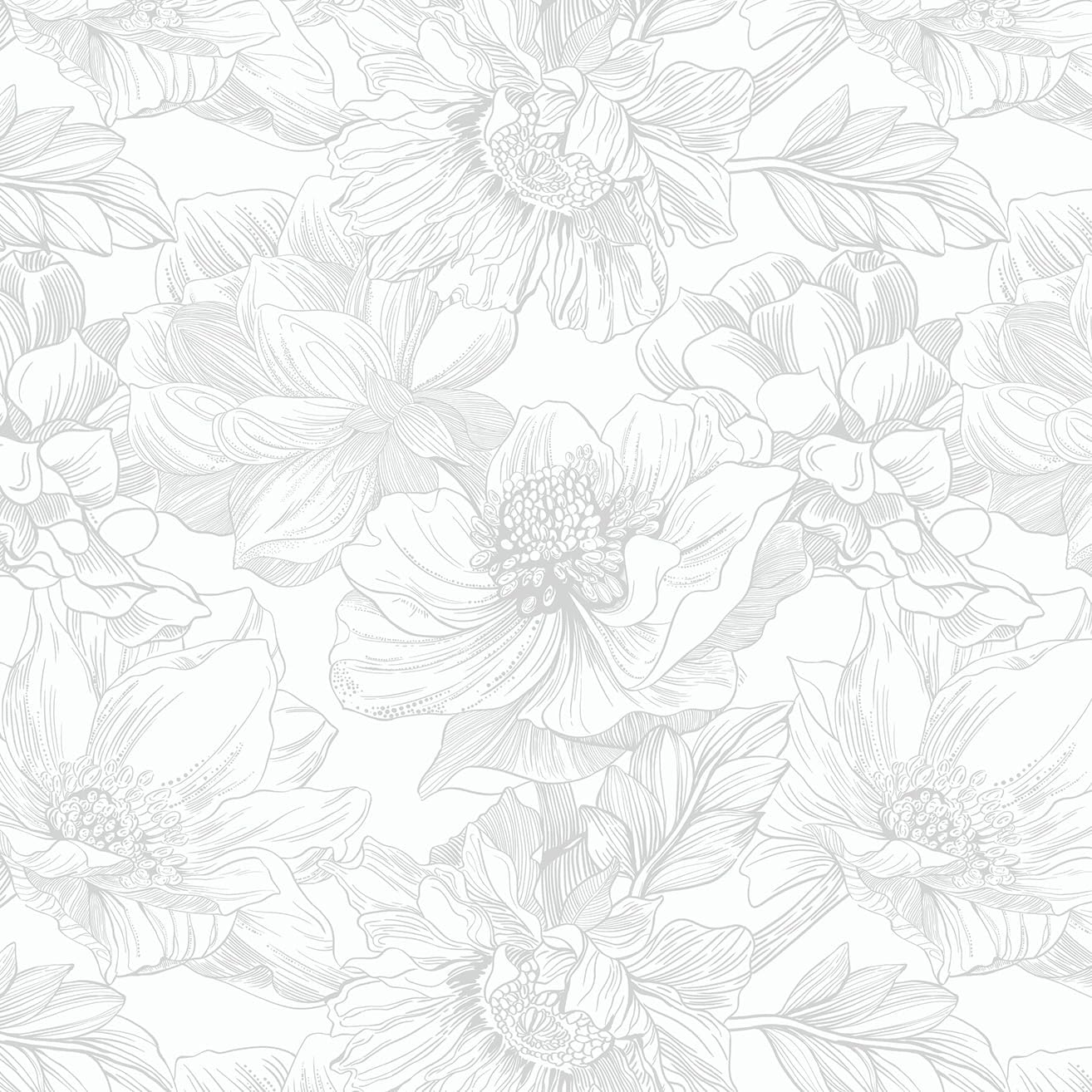 Dimoon Floral Peel and Stick Wallpaper for Modern Home Decor