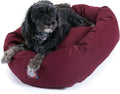 Majestic Pet 24 in Burgundy Bagel Dog Bed - Calming Comfort