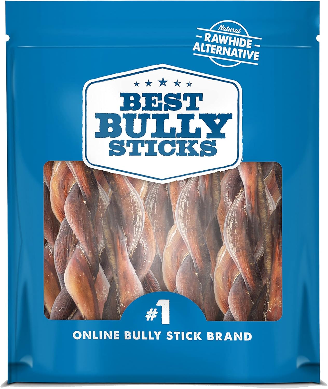 Best Bully Sticks 4-5 Inch Braided Chews for Dogs - 1 lb Pack