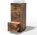 VINGLI 3 Drawer File Cabinet with Lock - Compact Vertical Organizer